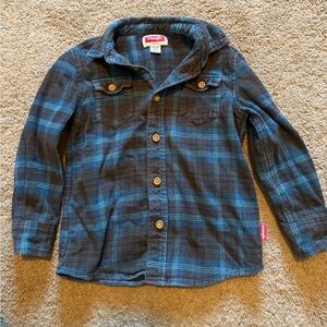 Wrangler Kids Blue Plaid Button-Down Shirt